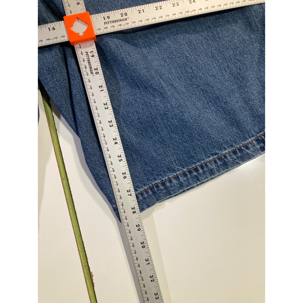 Tommy Hilfiger Vintage Carpenter Shorts Mens 40 Baggy Streetwear Y2K Denim Jean - Picture 6 of 15